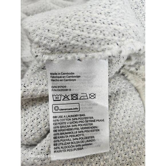 Women's H&M cream colored waffle knit sweater size large - Picture 6 of 6